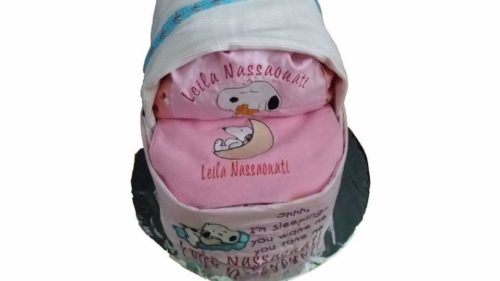 Bassinet Diapercake for a Baby Boy / Girl - Image 4